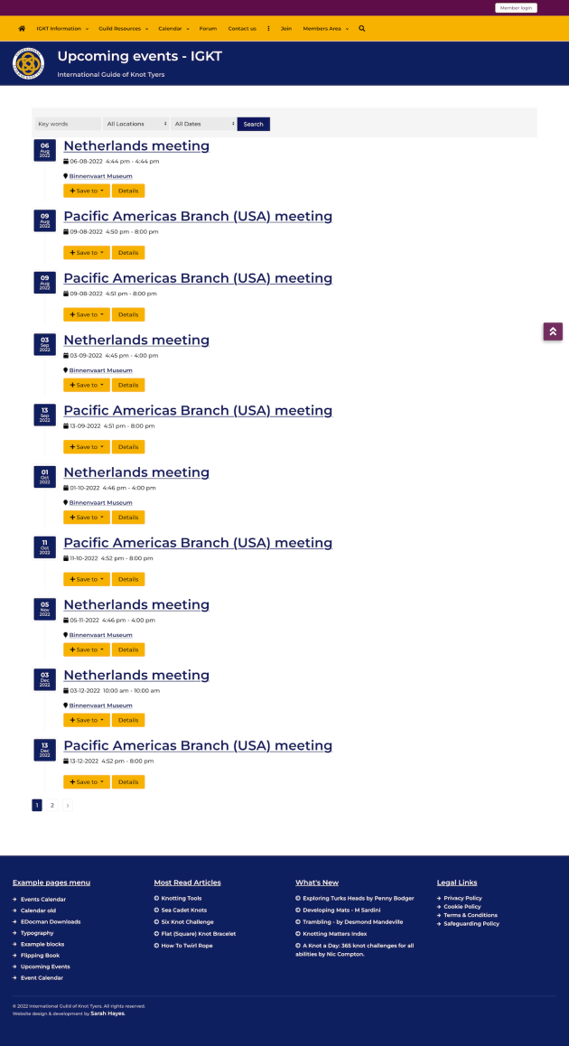 Upcoming Events