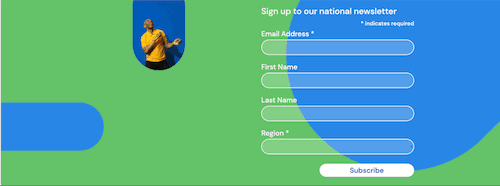 U3A - mailchimp newsletter sign up