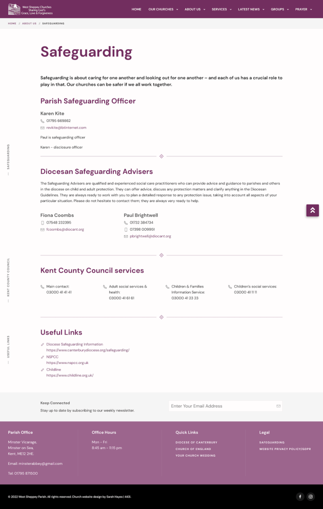 West Sheppey Parish Safeguarding