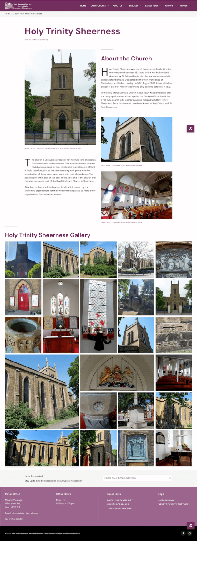 Holy Trinity Sheerness About Page