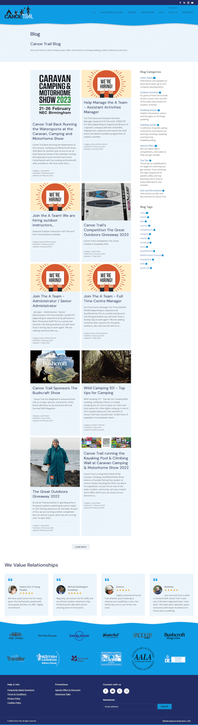 Canoe Trail Blog