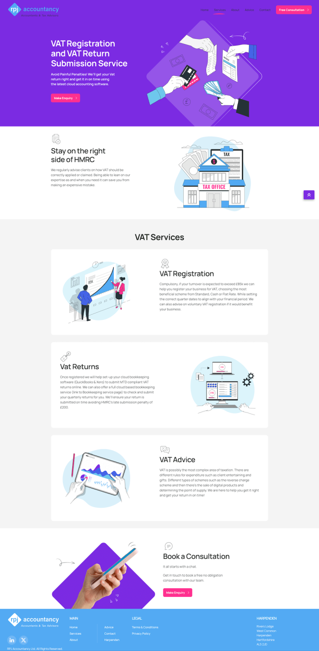 RPJ Accountancy VAT services