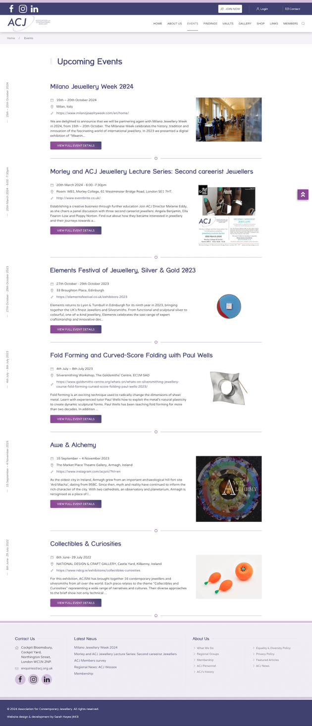 Category Blog layout for Event articles - YOOtheme Pro dynamic content custom blog template